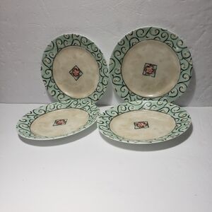 Set Of 4 CORELLE **Watercolors** Luncheon/Salad Plates